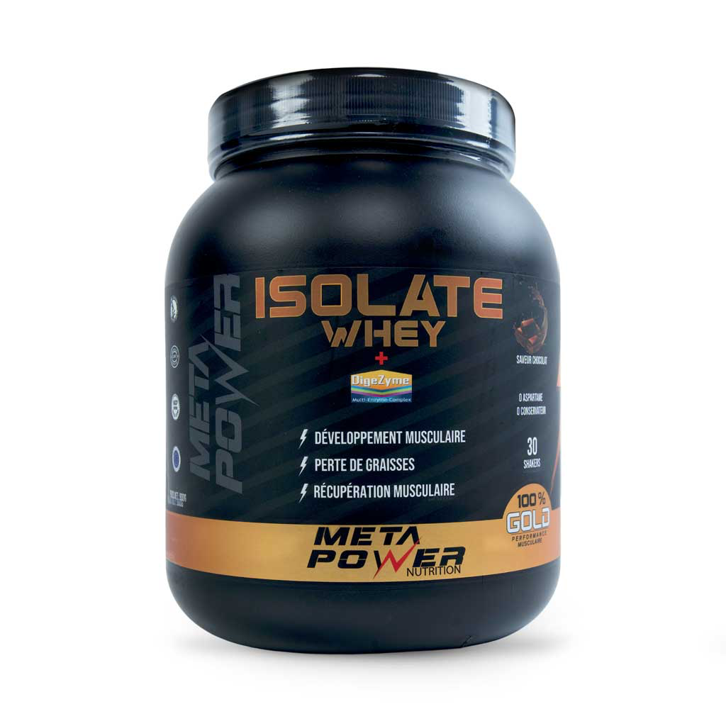 METAPOWER ISOLATE PROTEINES - 900g Chocolat