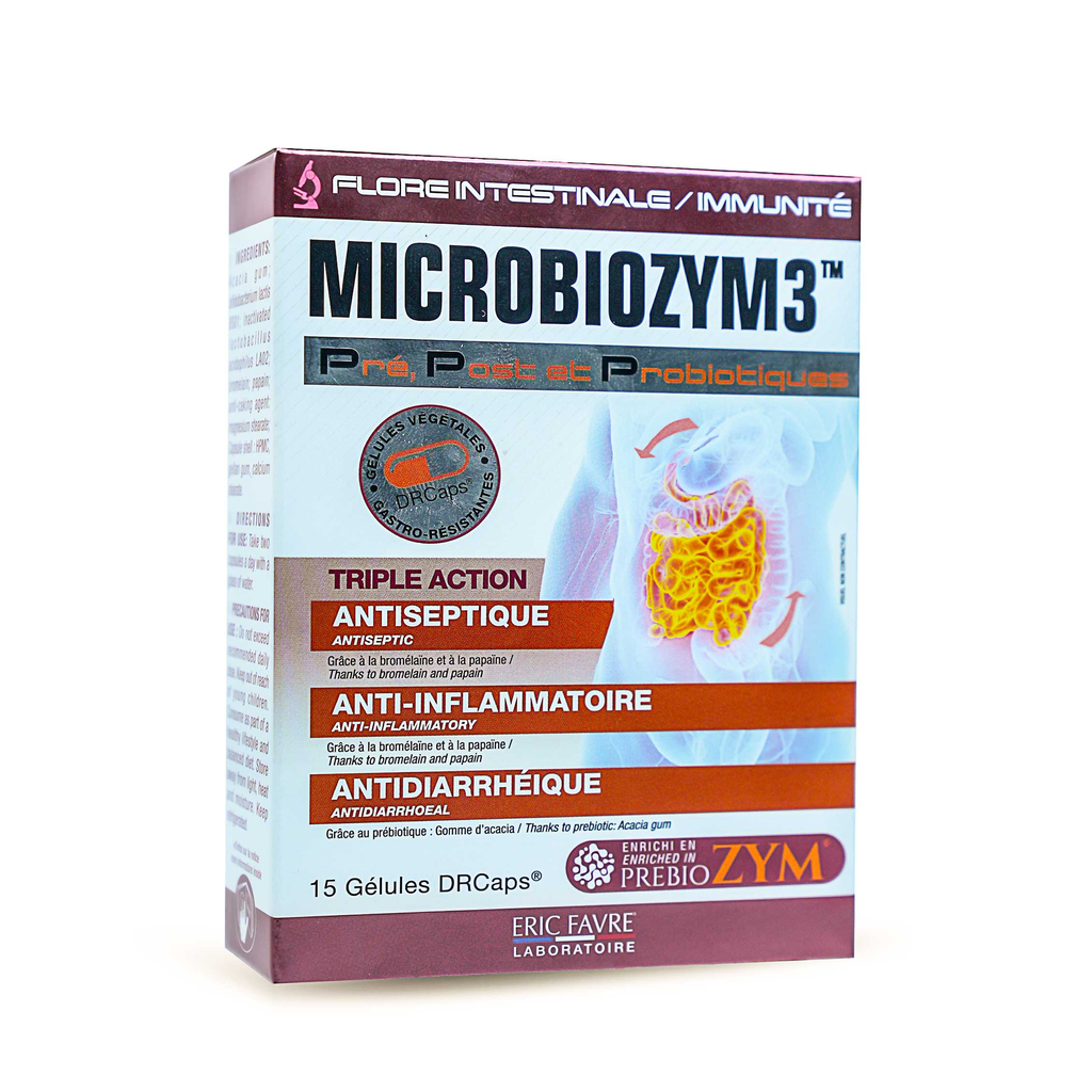 MICROBIOZYM3 - 15 Gelules 