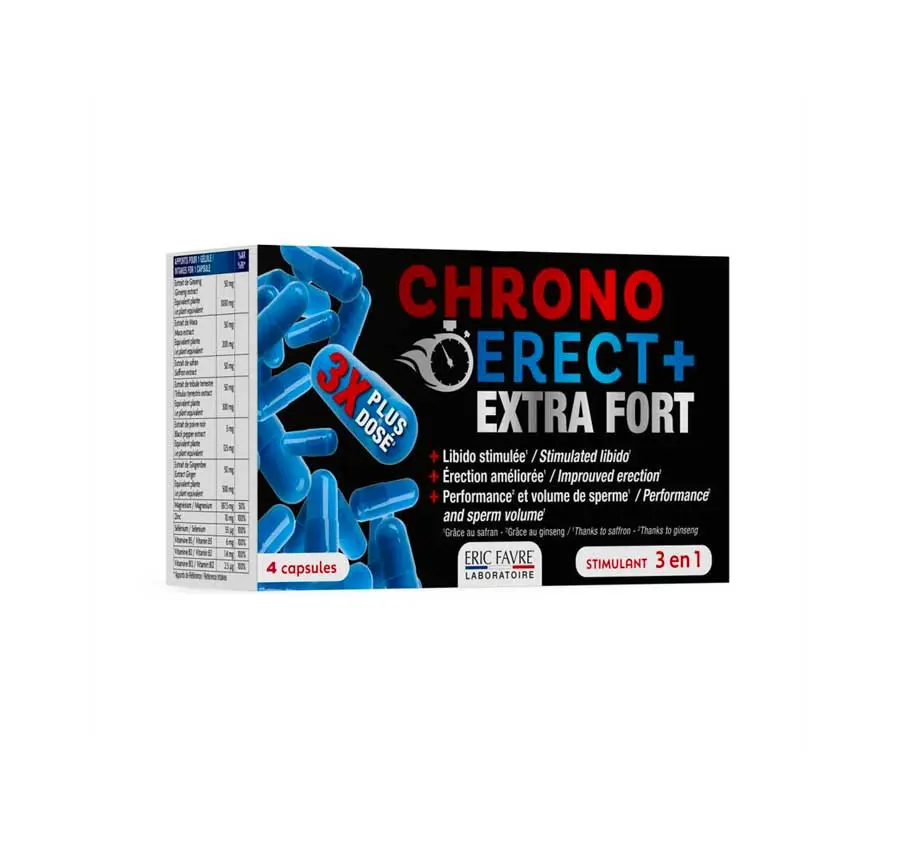 CHRONOERECT+ EXTRA PUISSANT - 4 Gélules