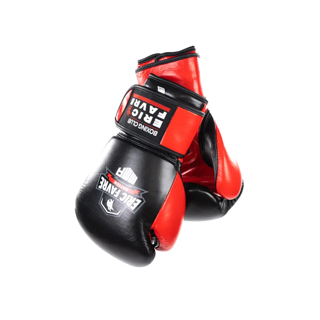 Gants Boxe Noir/Rouge