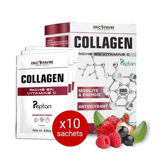 [EFSECOLPEP] COLLAGEN PEPTAN - 10 x de 8,2g Fruits Rouges