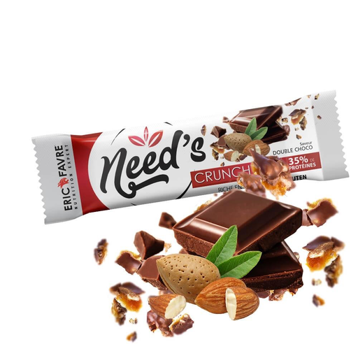 [EFSPBNCDCDIS] NEED'S CRUNCHY Barre - 40g Double Chocolat
