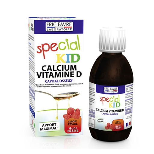 [EFSKIDCAVD125DTEFW] SPECIAL KID CALCIUM VITAMINE D - 125ml Fraise
