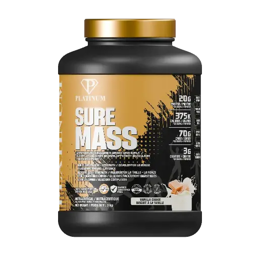 [PLSUMA3VC] SURE MASS - 3kg Vanille Cookies - Platinum 