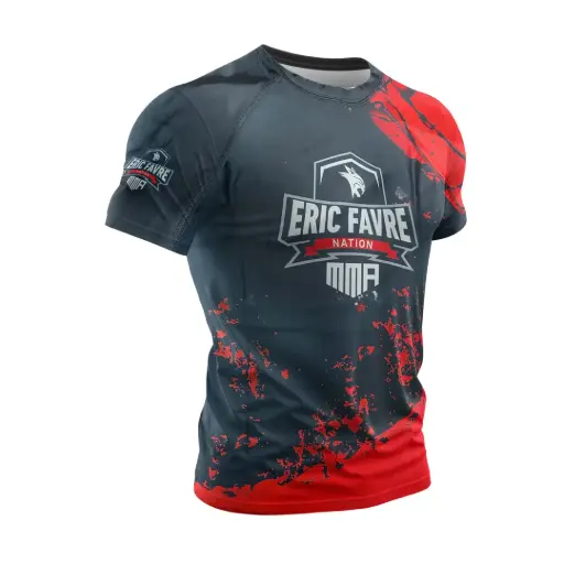 MMA T-Shirt Noir/Rouge