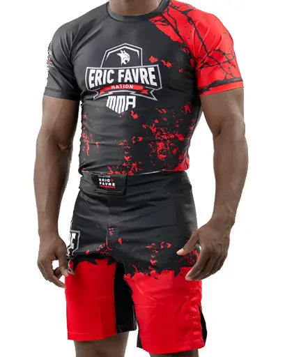 MMA T-Shirt Noir/Rouge