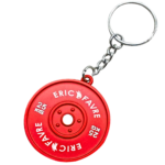Porte-clés Eric Favre – Disque de Musculation (Rouge)